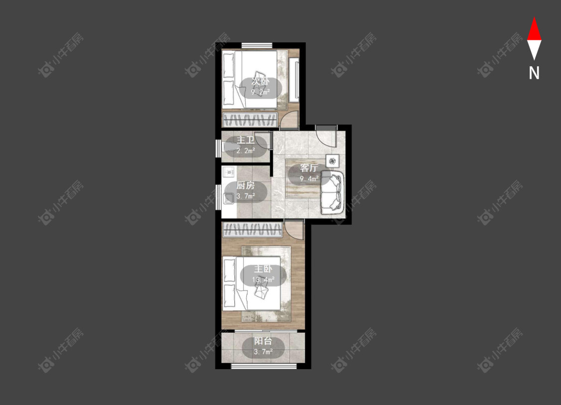 中山路房源户型图 常州中山路在售二手房源户型图_小牛看房