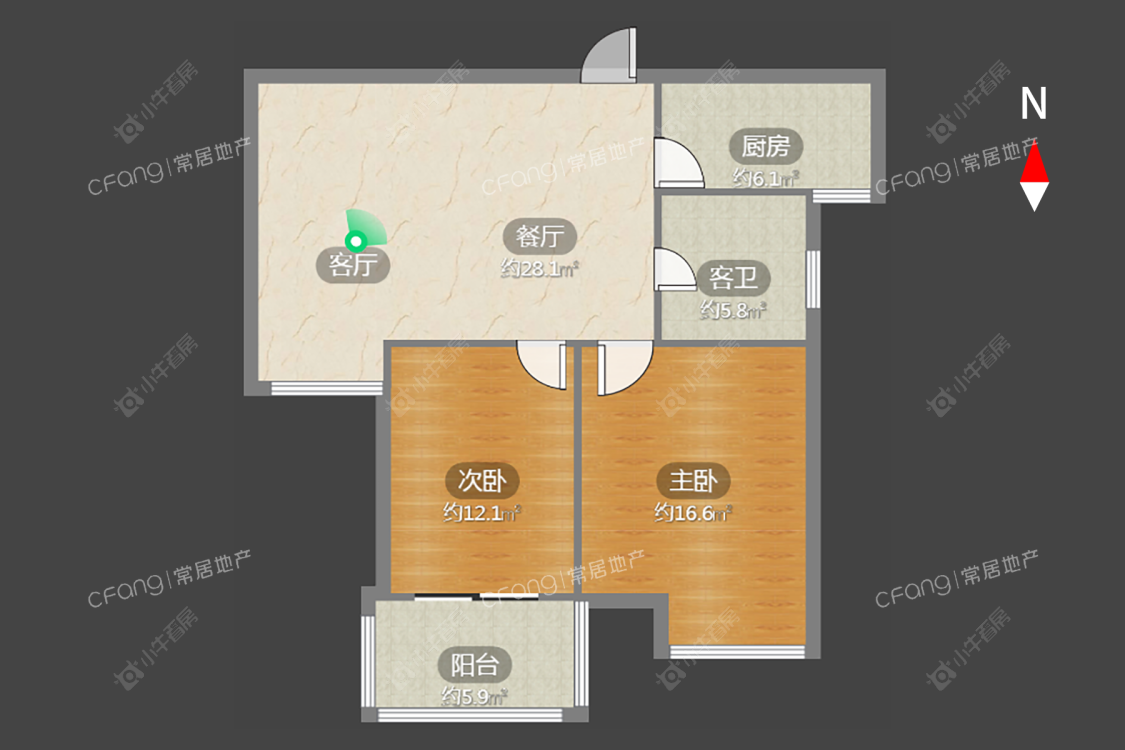 常州香江壹品在租房源室内图_小牛看房