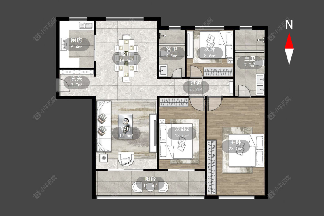 常州星河国际九区在售二手房源户型图_小牛看房