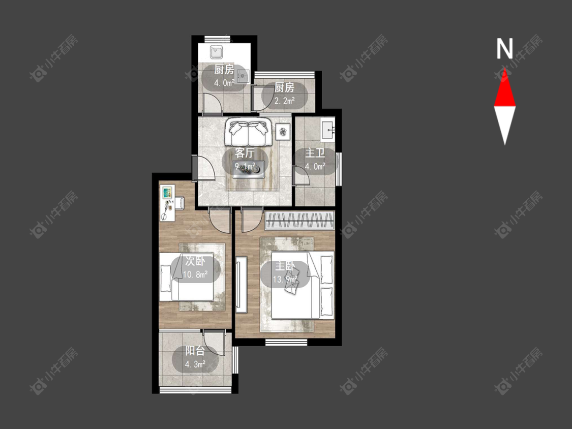 常州兰翔新村在售二手房源户型图_小牛看房