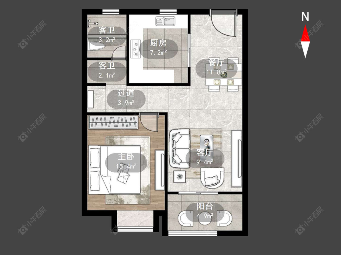 新城和昱文萃苑房源户型图 常州新城和昱文萃苑在售二手房源户型图_小牛看房