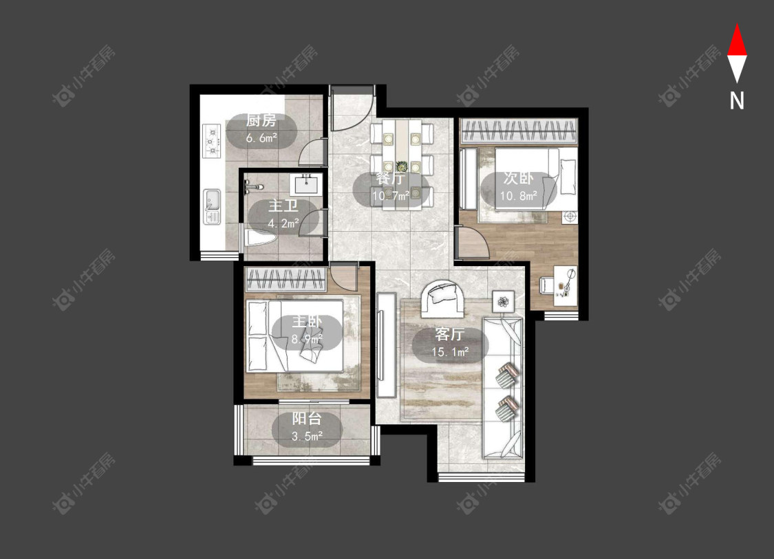 常州九洲新家园在售二手房源户型图_小牛看房