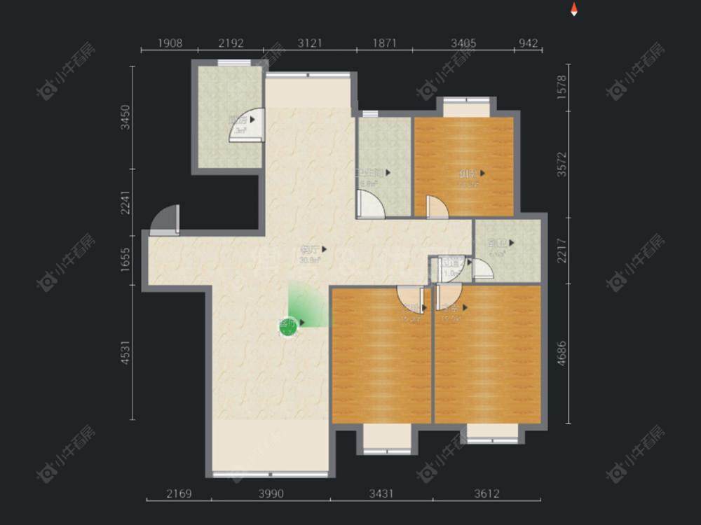 常州太湖花园在售二手房源户型图_小牛看房