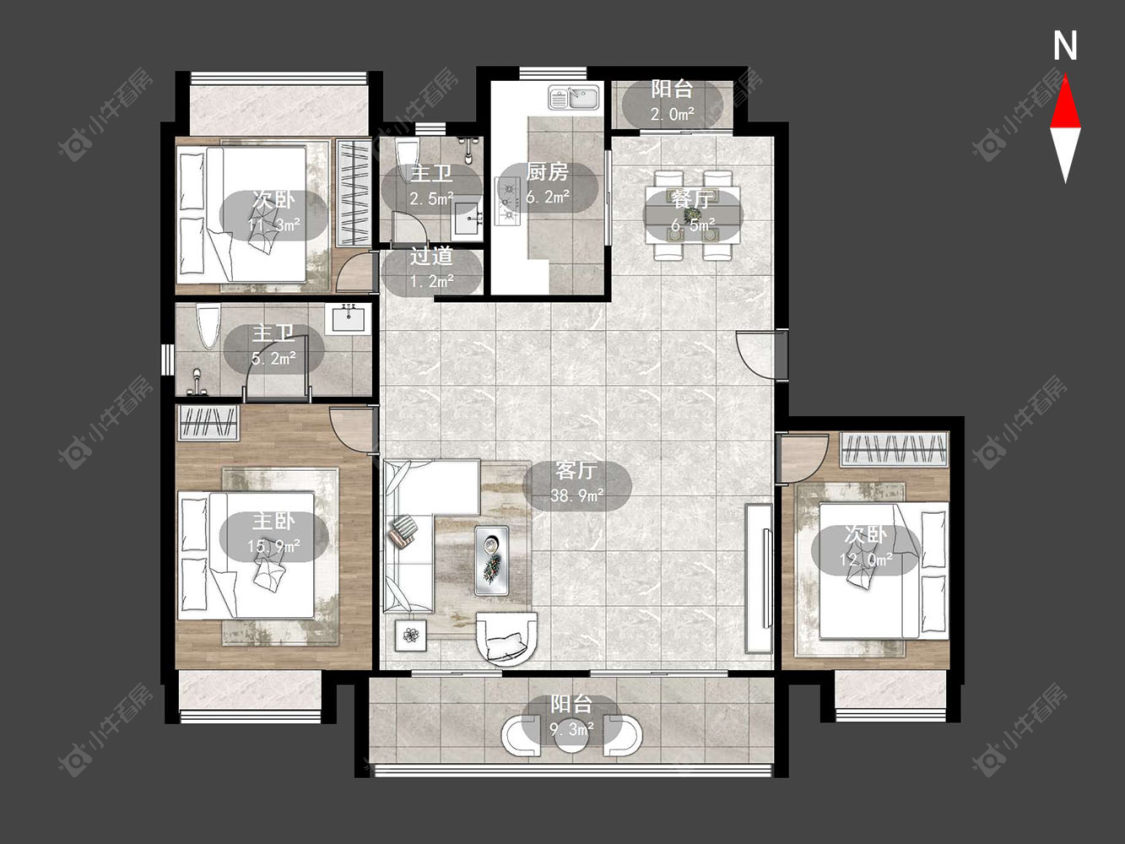璞悦缦宸房源户型图 常州璞悦缦宸在售二手房源户型图_小牛看房