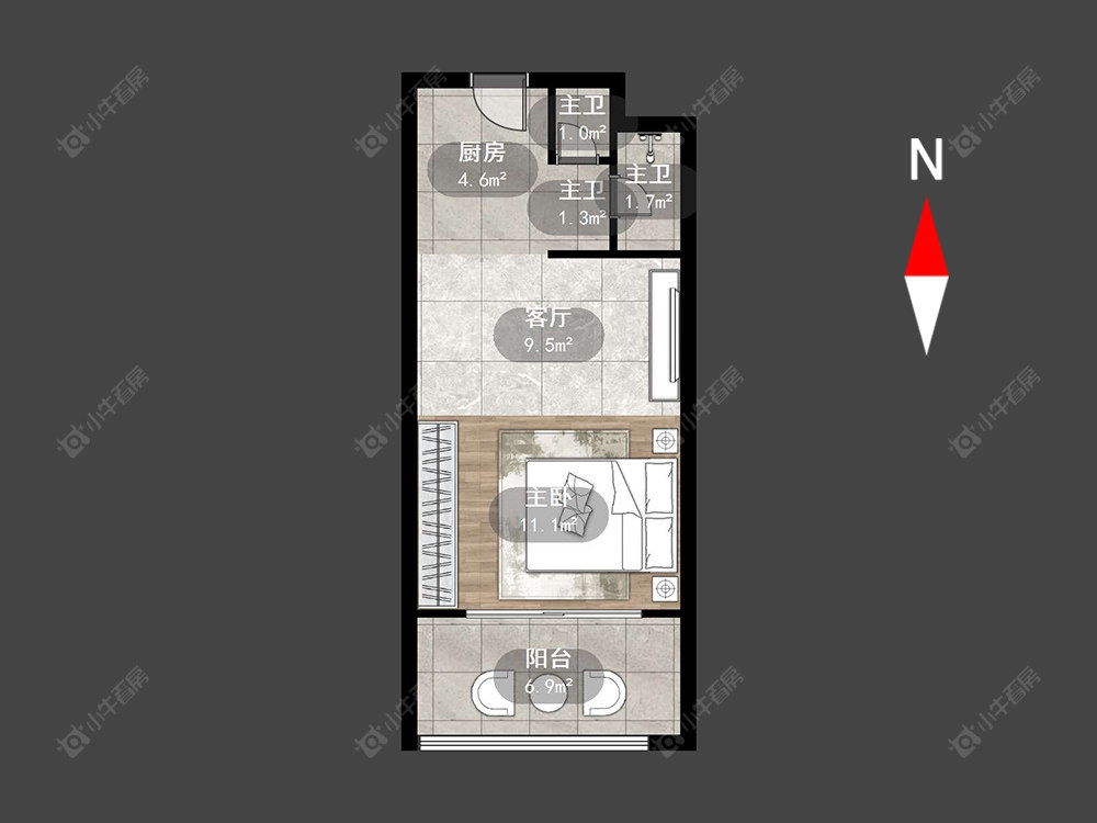 常州星河澜月湾在售二手房源户型图_小牛看房
