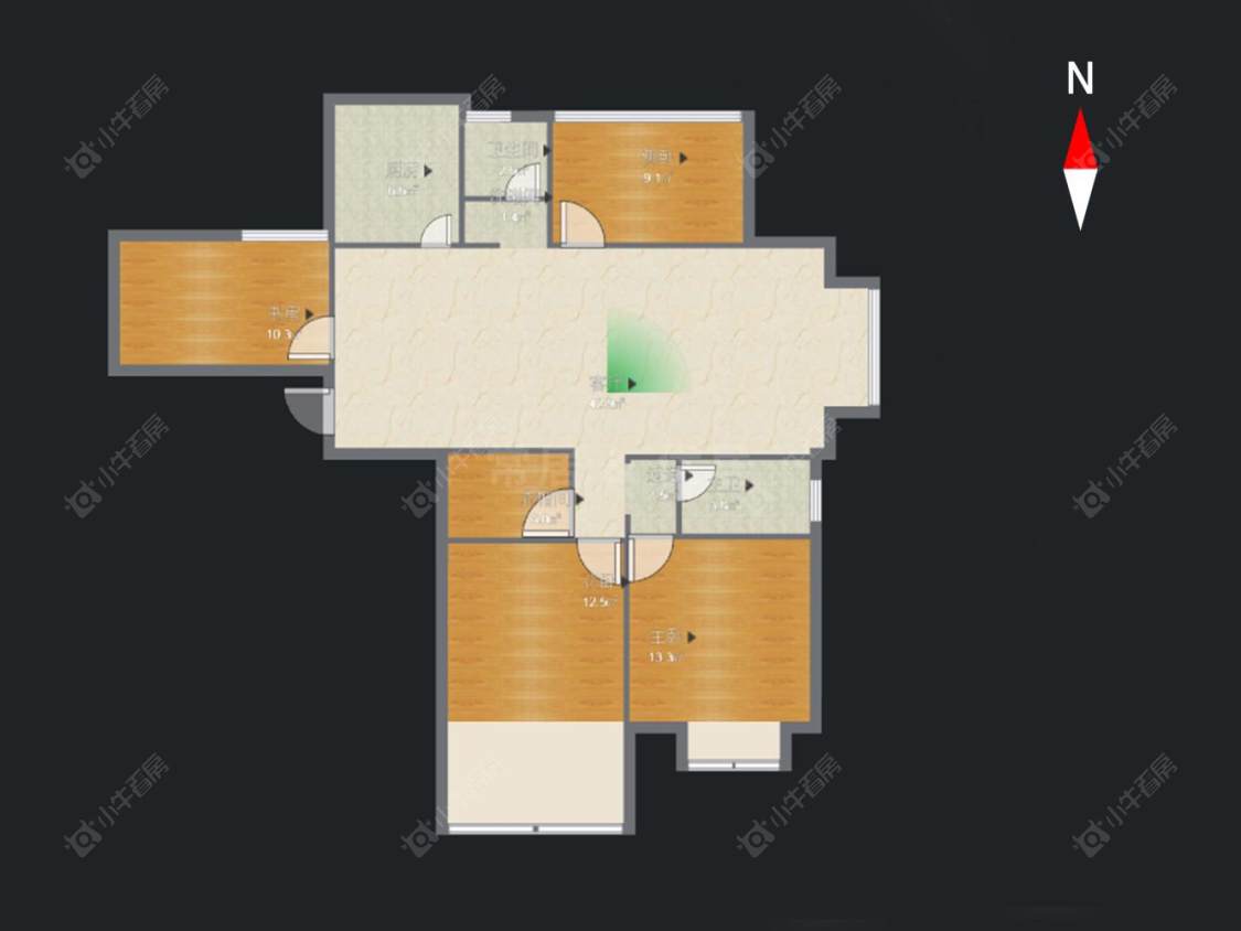世茂香槟湖二期房源户型图 常州世茂香槟湖二期在售二手房源户型图_小牛看房