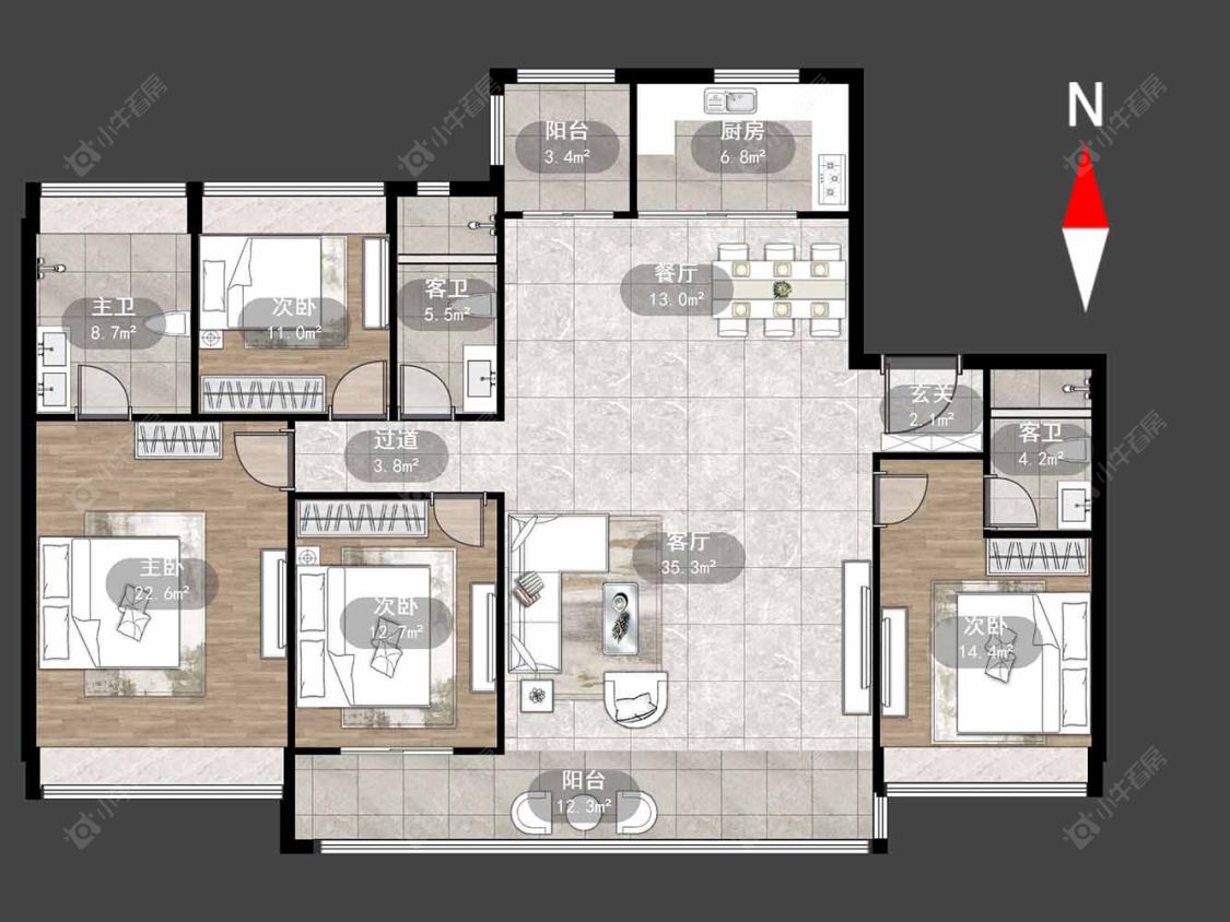 常州碧桂园新月时光在售二手房源户型图_小牛看房