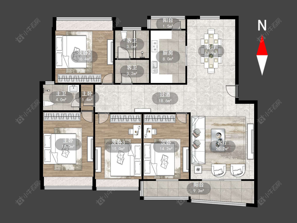 常州魏村花园在售二手房源户型图_小牛看房