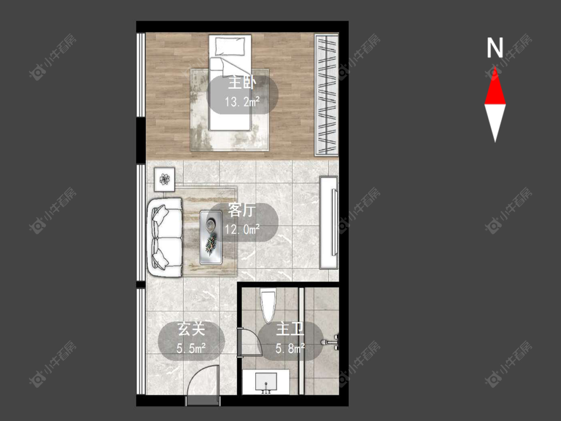 常州北城后街在售二手房源户型图_小牛看房