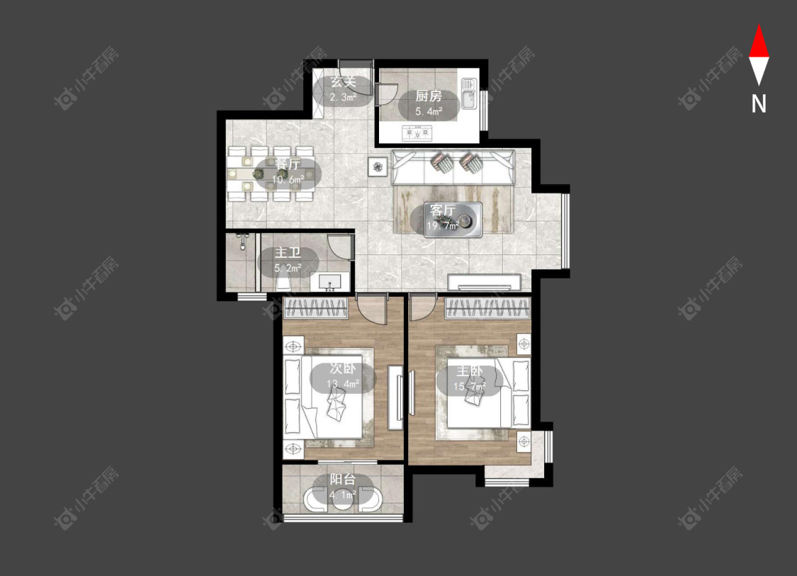常州国泰新都在售二手房源户型图_小牛看房