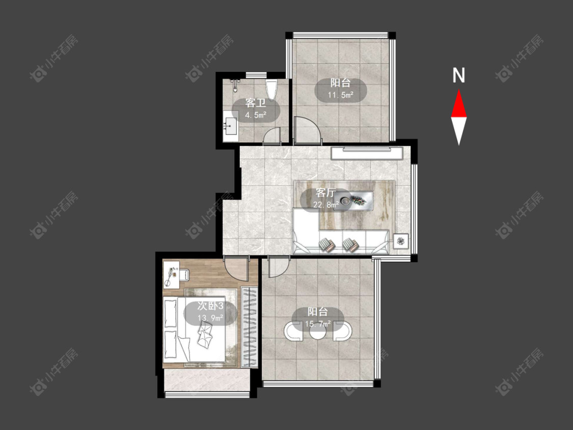 常州凤凰名城在售二手房源户型图_小牛看房
