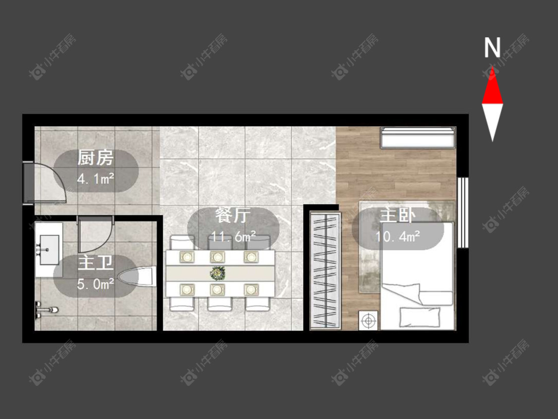 常州牡丹三江公寓在售二手房源户型图_小牛看房