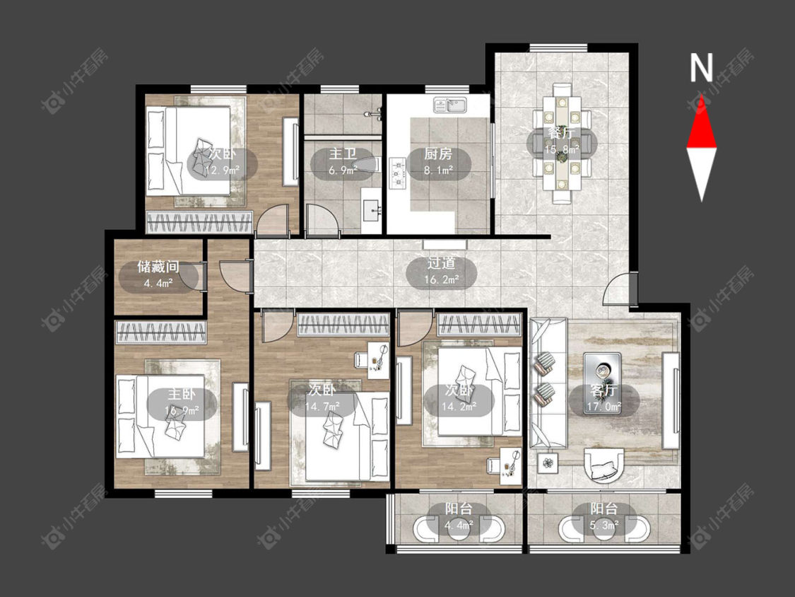 常州长安家园二村在售二手房源户型图_小牛看房