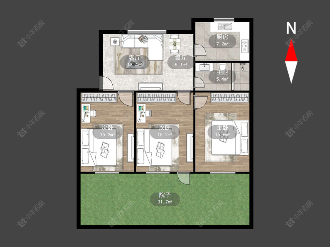 常州新乐二村在售二手房源户型图_小牛看房