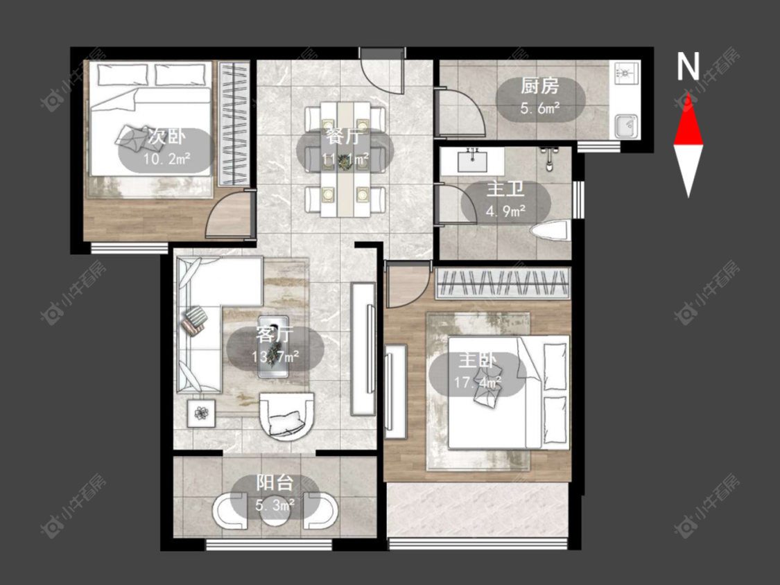 常州安家苑三期在售二手房源户型图_小牛看房