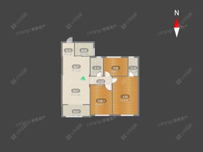 常州路劲城市印象租房_路劲城市印象3室2厅房源出租
