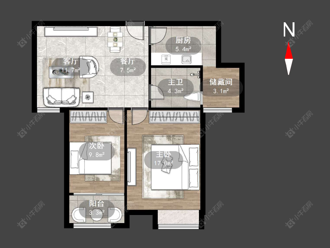 常州菱溪名居在售二手房源户型图_小牛看房