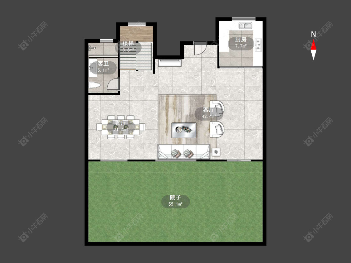 常州太湖院子在售二手房源户型图_小牛看房