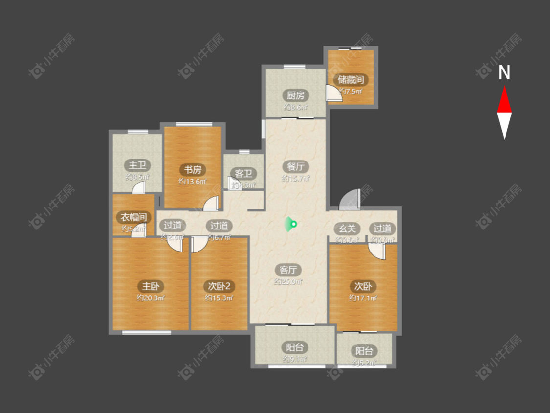 常州龙湖香醍漫步南区在售二手房源户型图_小牛看房