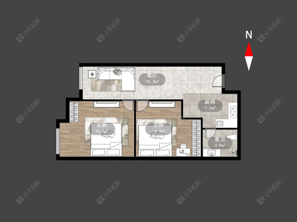 常州港龙尚层在售二手房源户型图_小牛看房