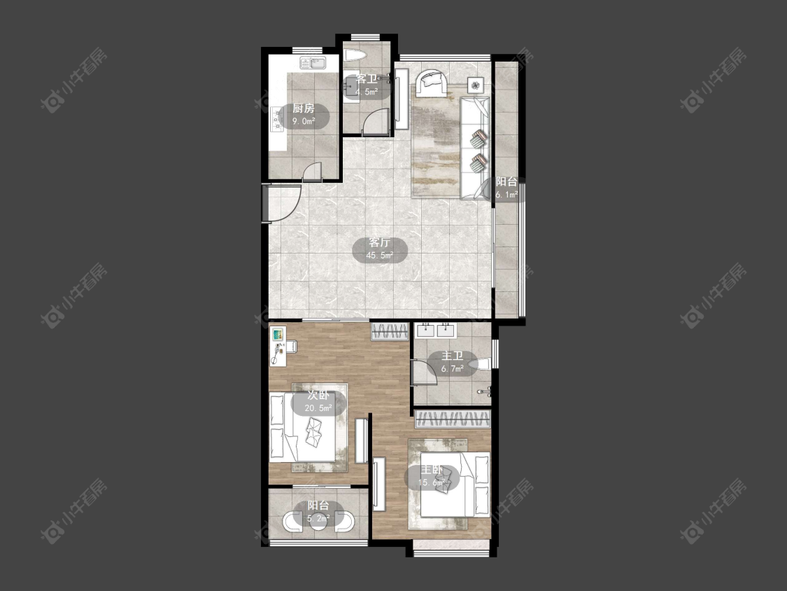 丹阳翡翠林花园（天福花园）在售二手房源户型图_小牛看房