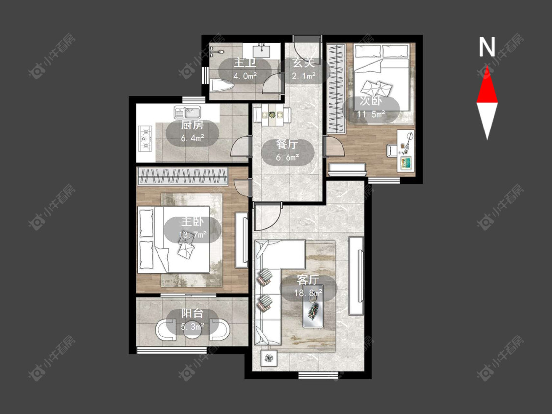 常州龙城福第在售二手房源户型图_小牛看房