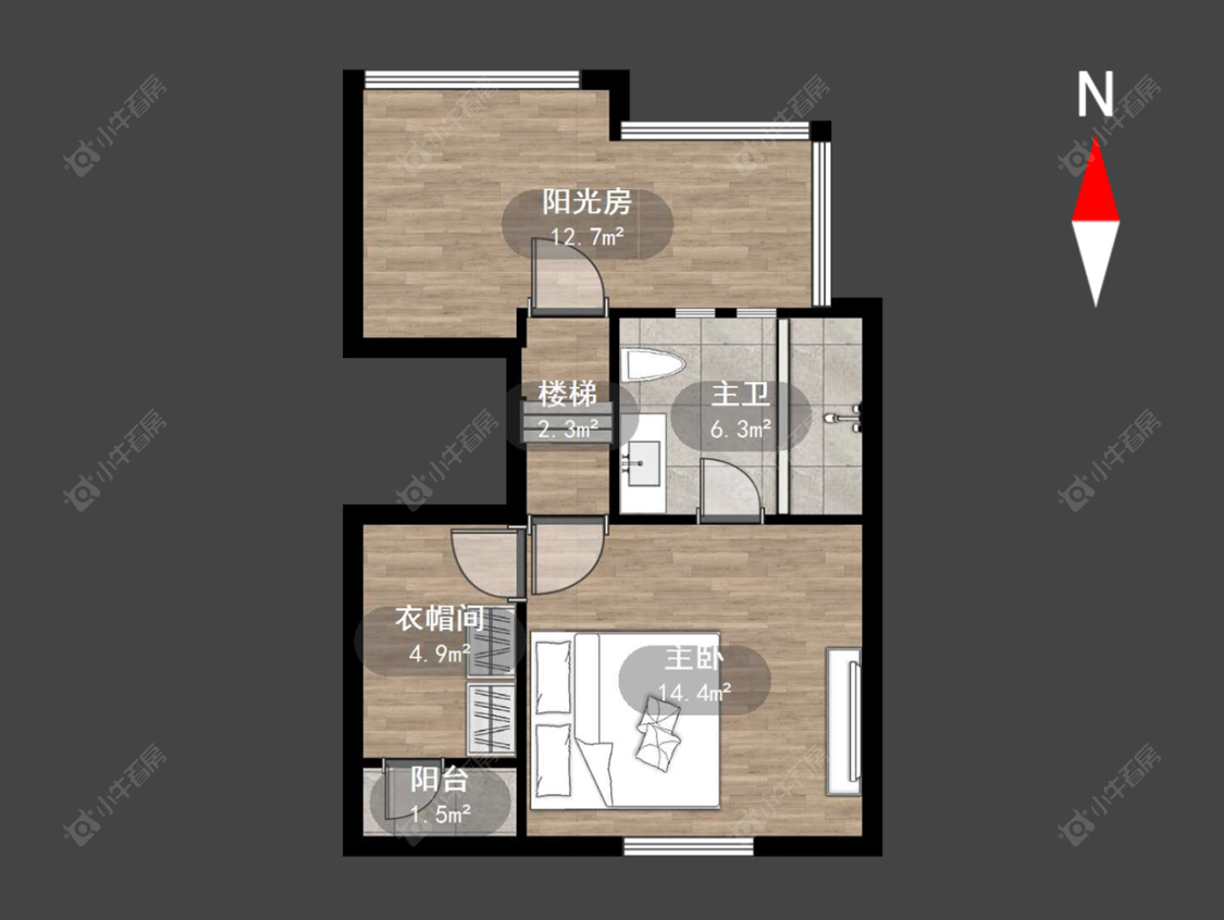 常州东渡海派青城在售二手房源户型图_小牛看房