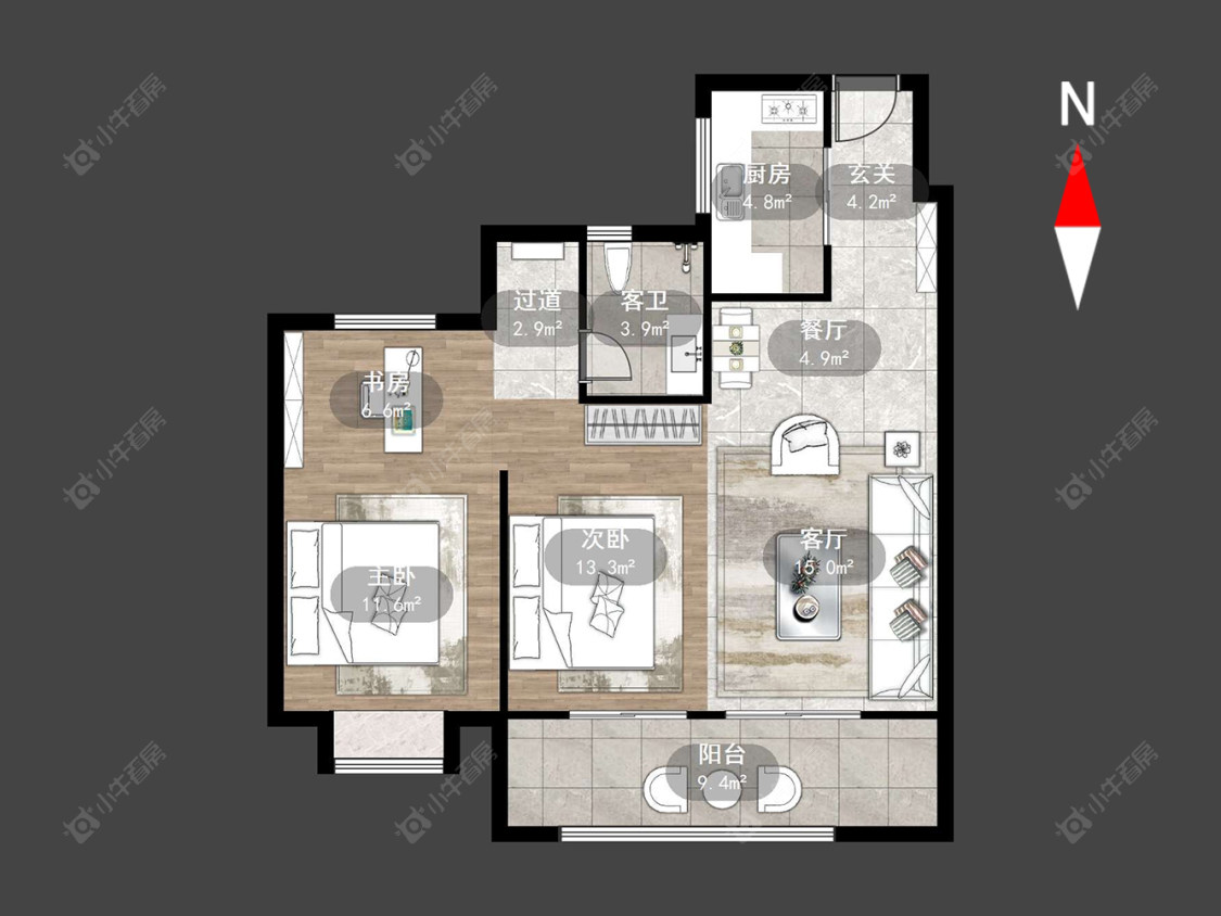 常州路劲雅居乐城市万象在售二手房源户型图_小牛看房