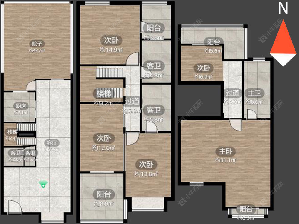 常州湖滨壹号在售二手房源户型图_小牛看房