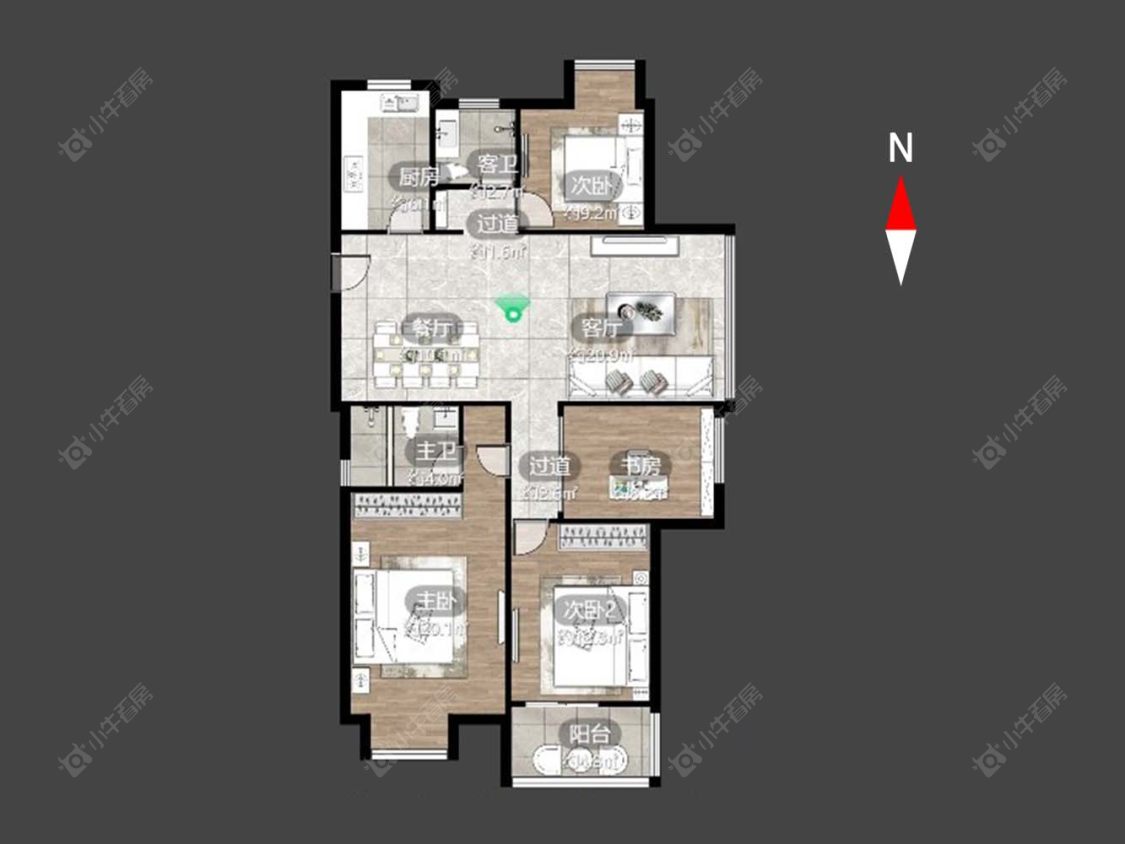 常发豪庭国际房源户型图 常州常发豪庭国际在售二手房源户型图_小牛看房
