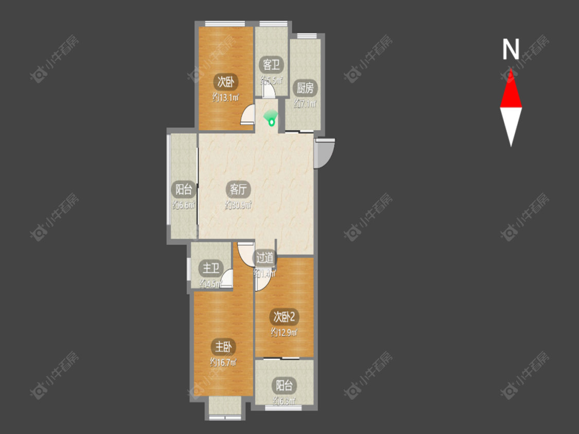 常州大名城西区在售二手房源户型图_小牛看房