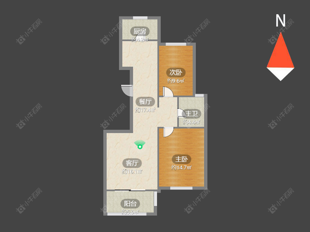 常州锦阳花苑在售二手房源户型图_小牛看房