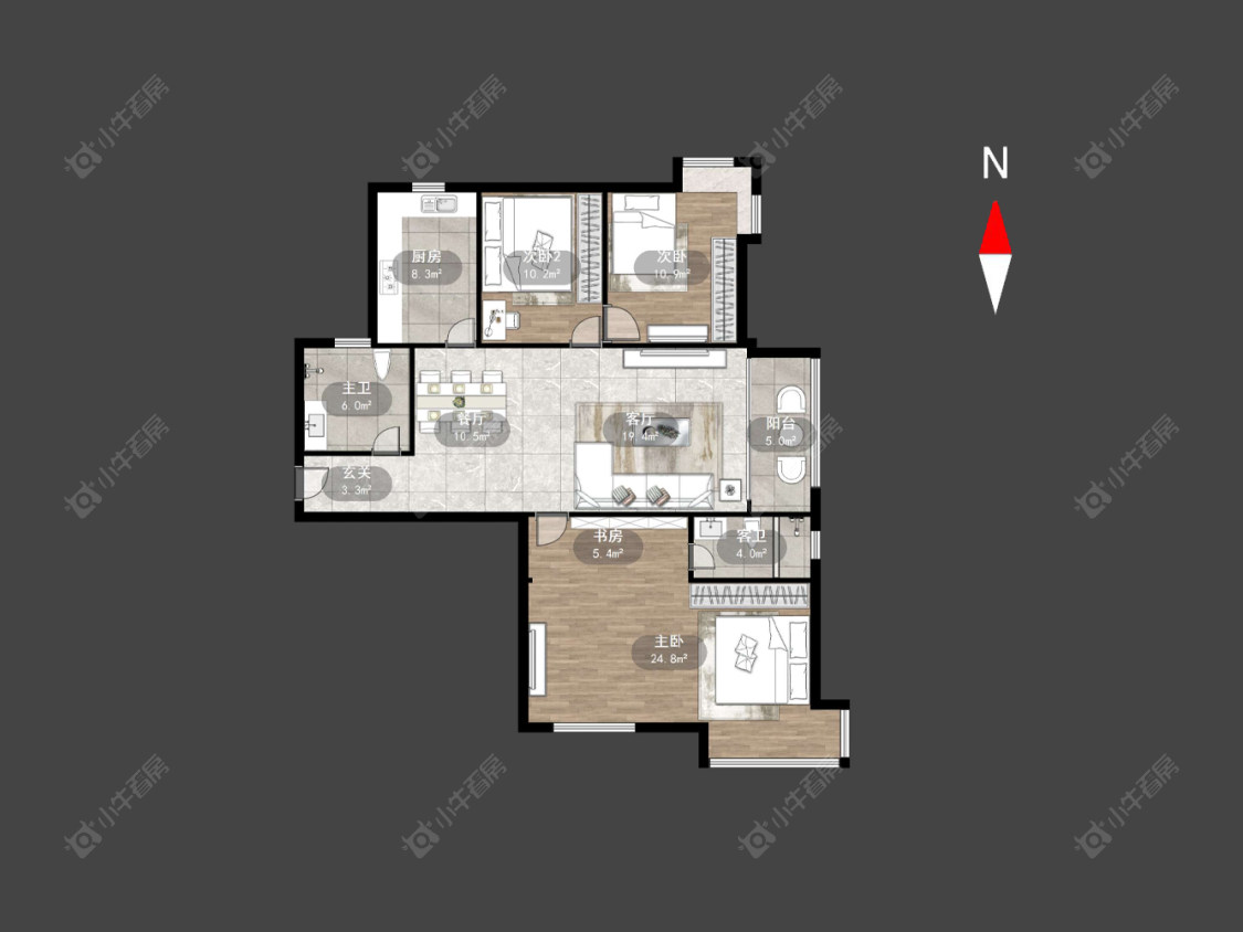 怀德名园房源户型图 常州怀德名园在售二手房源户型图_小牛看房