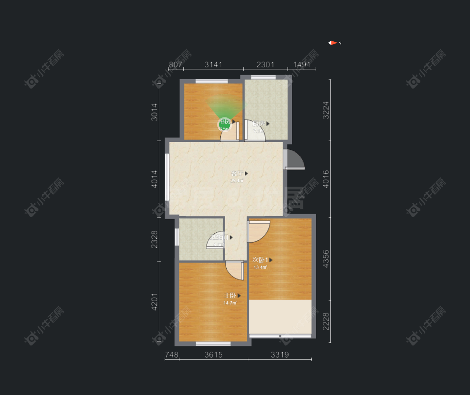 常州怡枫苑在售二手房源户型图_小牛看房