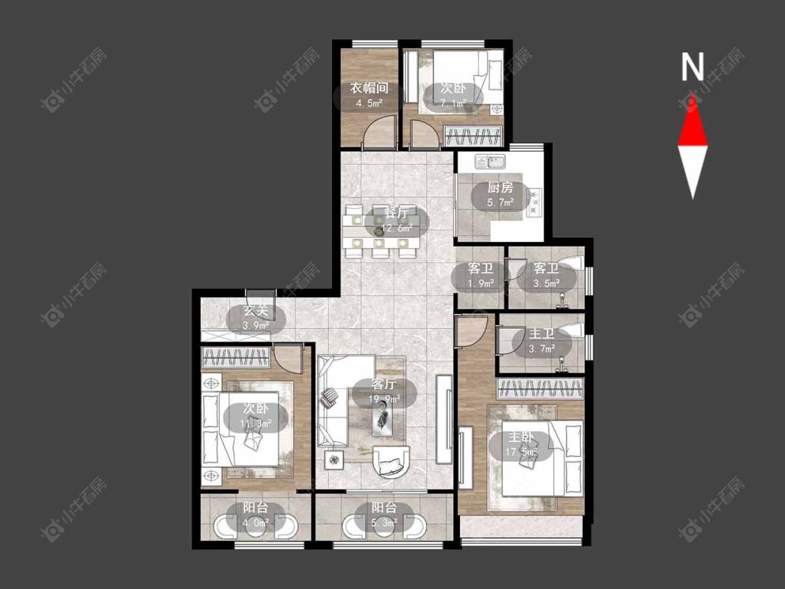 万科城房源户型图 常州万科城在售二手房源户型图_小牛看房