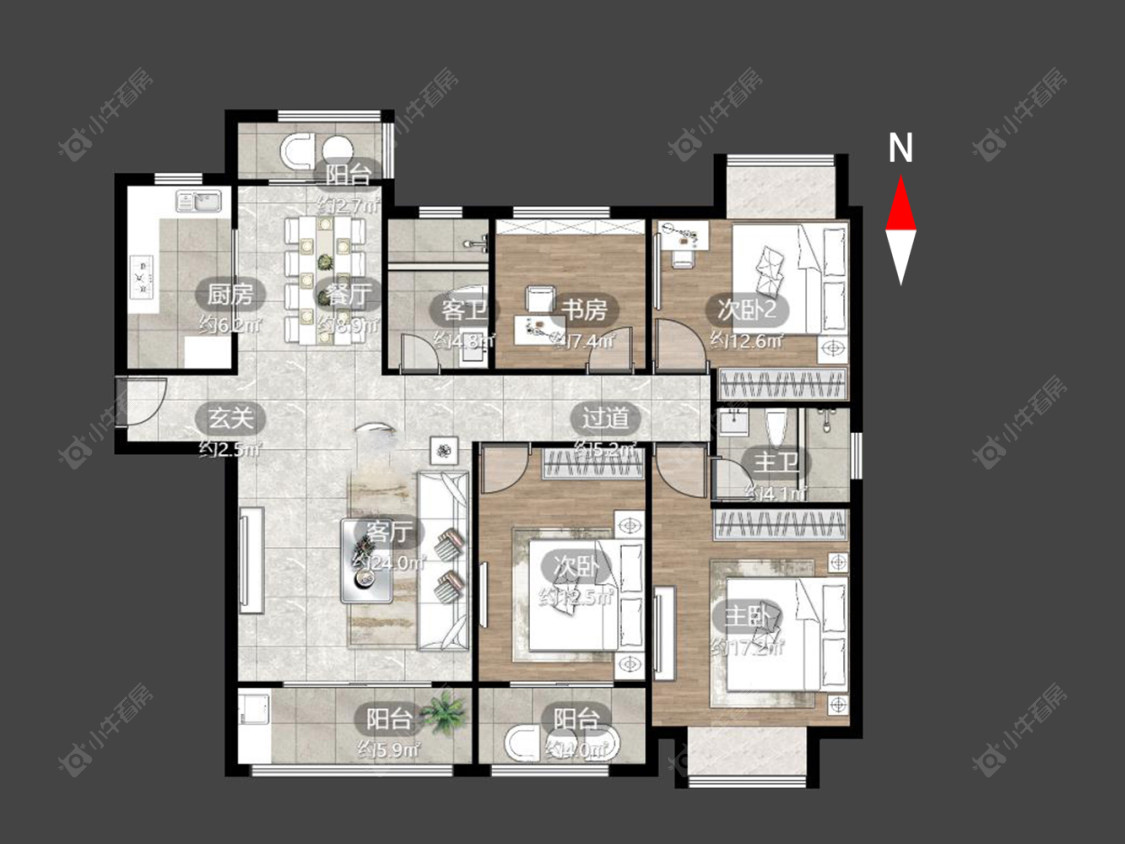 绿都万和城七区房源户型图 常州绿都万和城七区在售二手房源户型图_小牛看房
