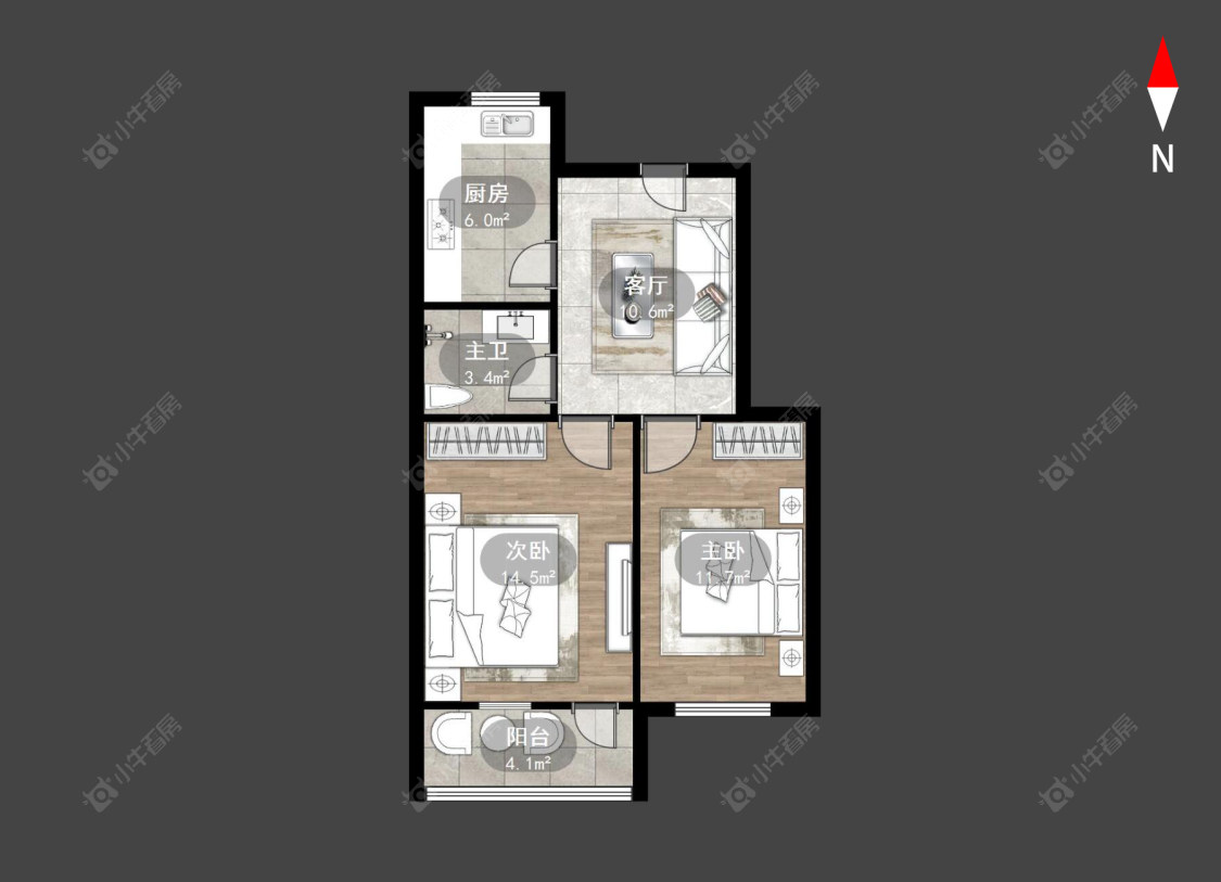 常州西园路在售二手房源户型图_小牛看房