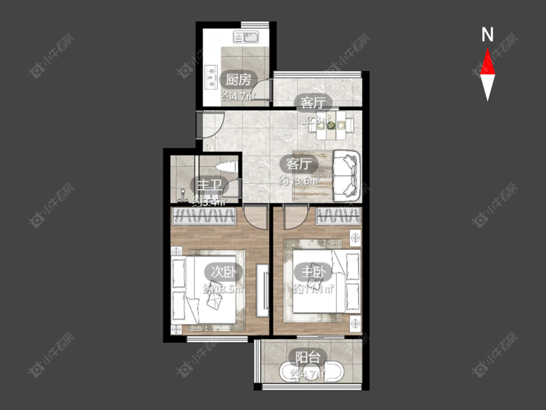 荆川东园房源户型图 常州荆川东园在售二手房源户型图_小牛看房