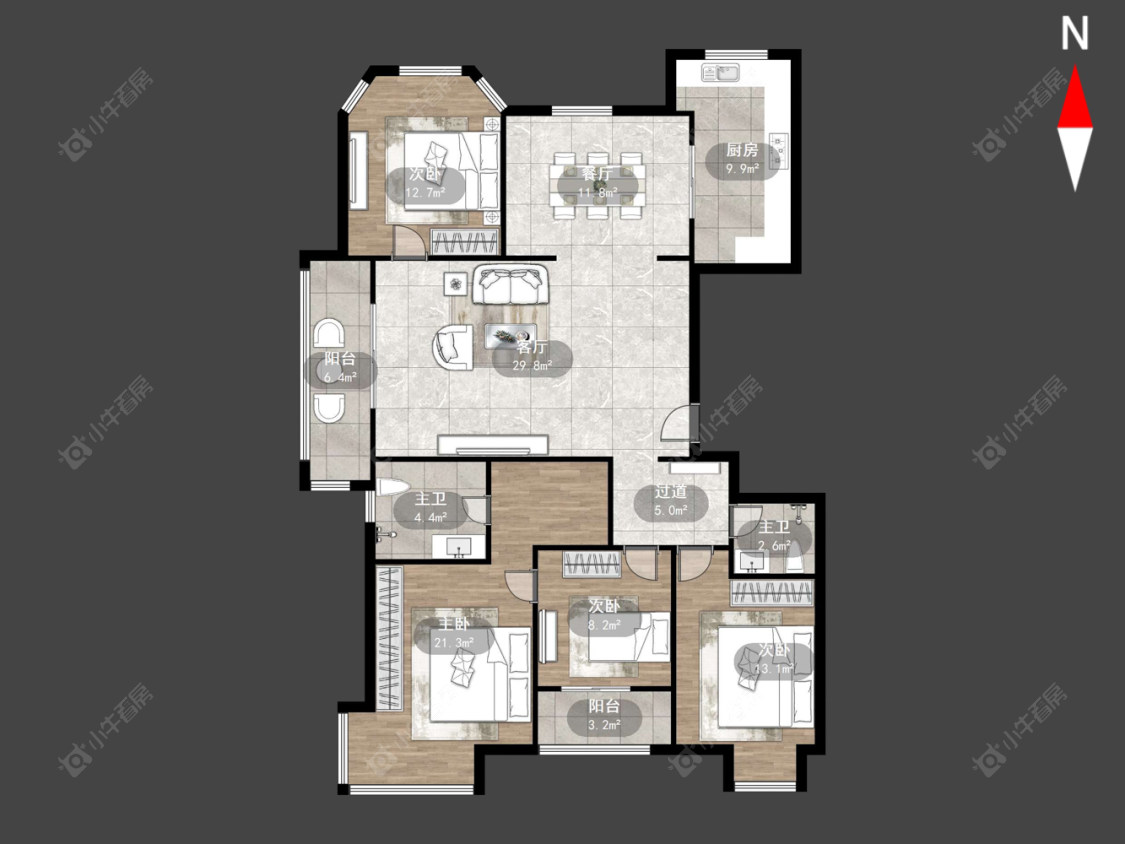 常州御水华庭一期在售二手房源户型图_小牛看房