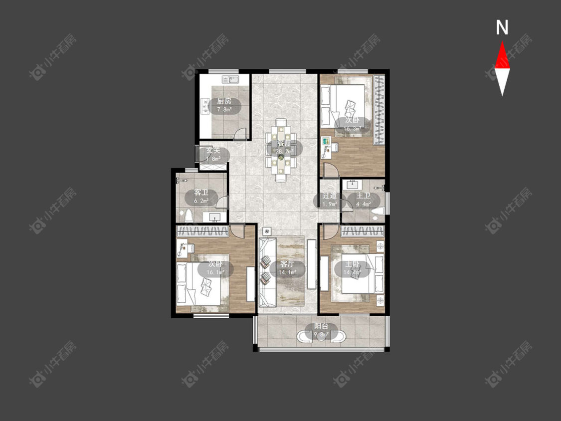 常州翠竹新村北区在售二手房房源户型图_小牛看房