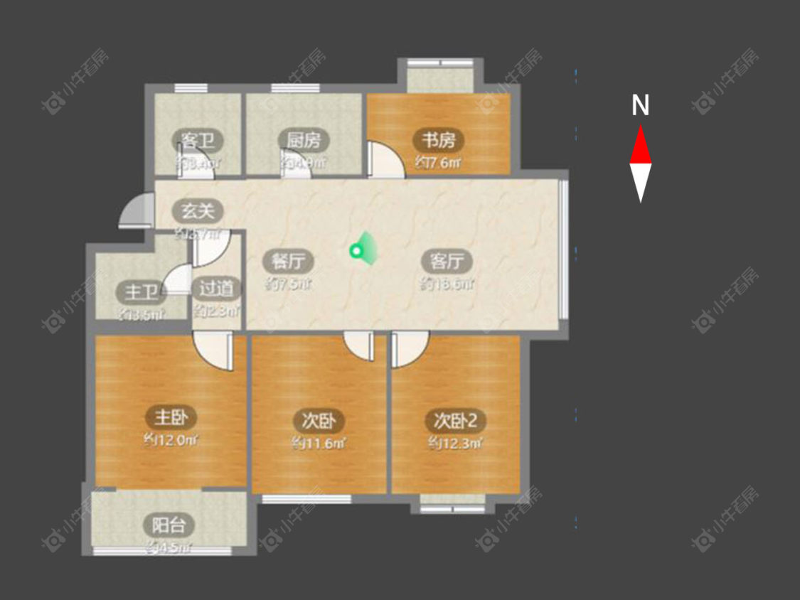 常州百馨西苑一二期在售二手房源户型图_小牛看房