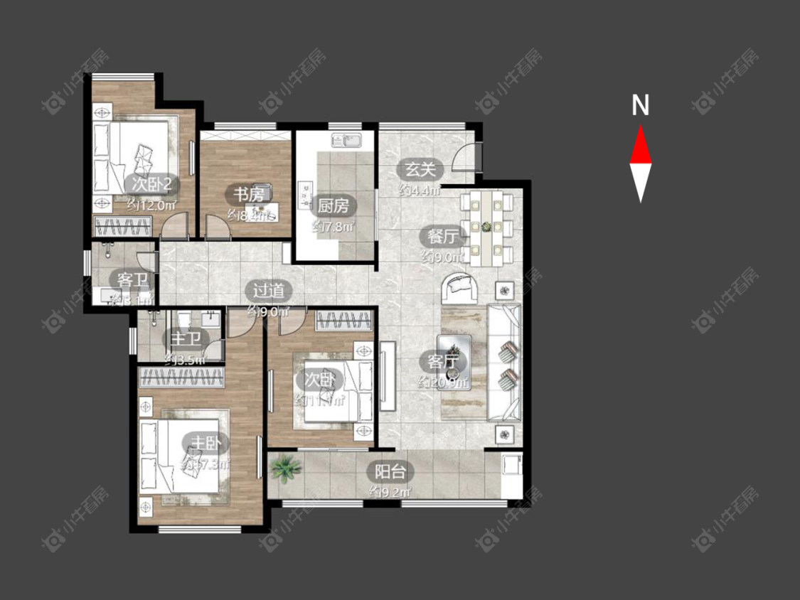 常州绿都万和城六区在售二手房源户型图_小牛看房