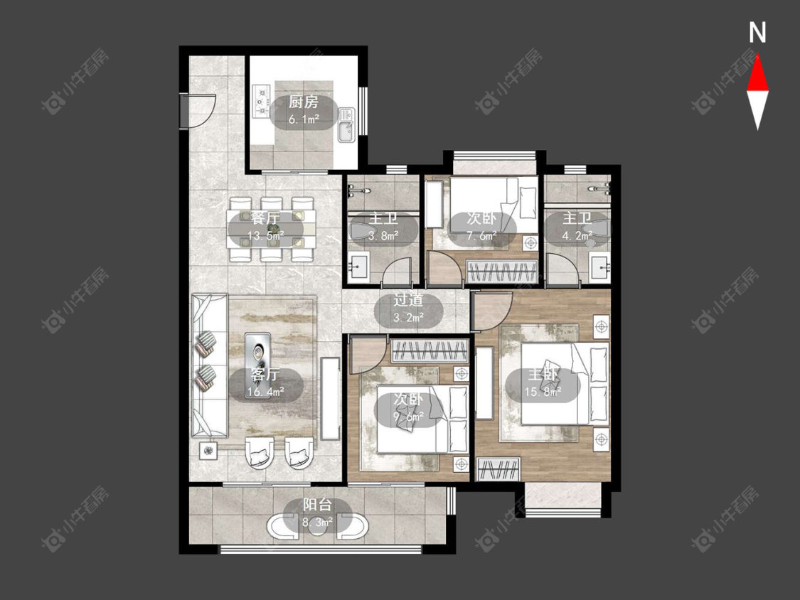 常州桃李东方在售二手房源户型图_小牛看房