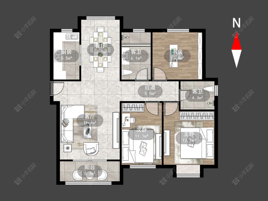 常州平岗星苑一期在售二手房源户型图_小牛看房