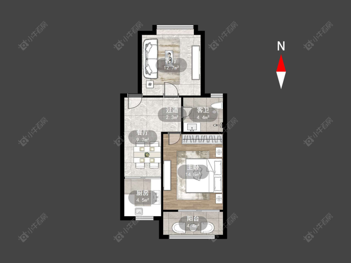 常州百馨西苑一二期在售二手房源户型图_小牛看房