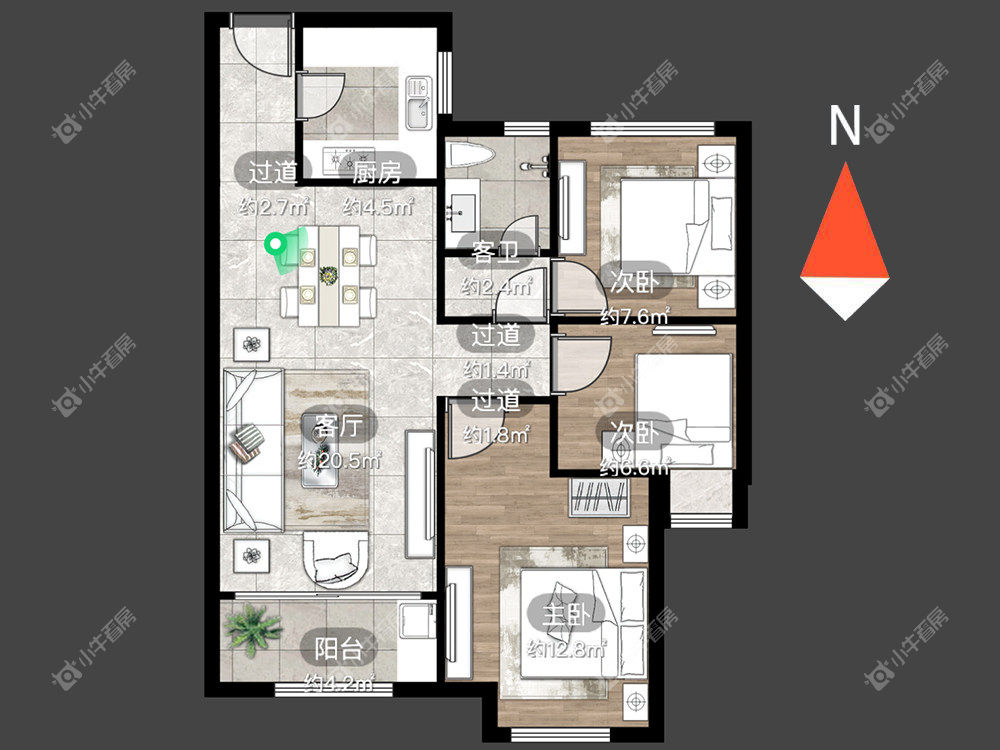 常州路劲城市主场在租房源_小牛看房