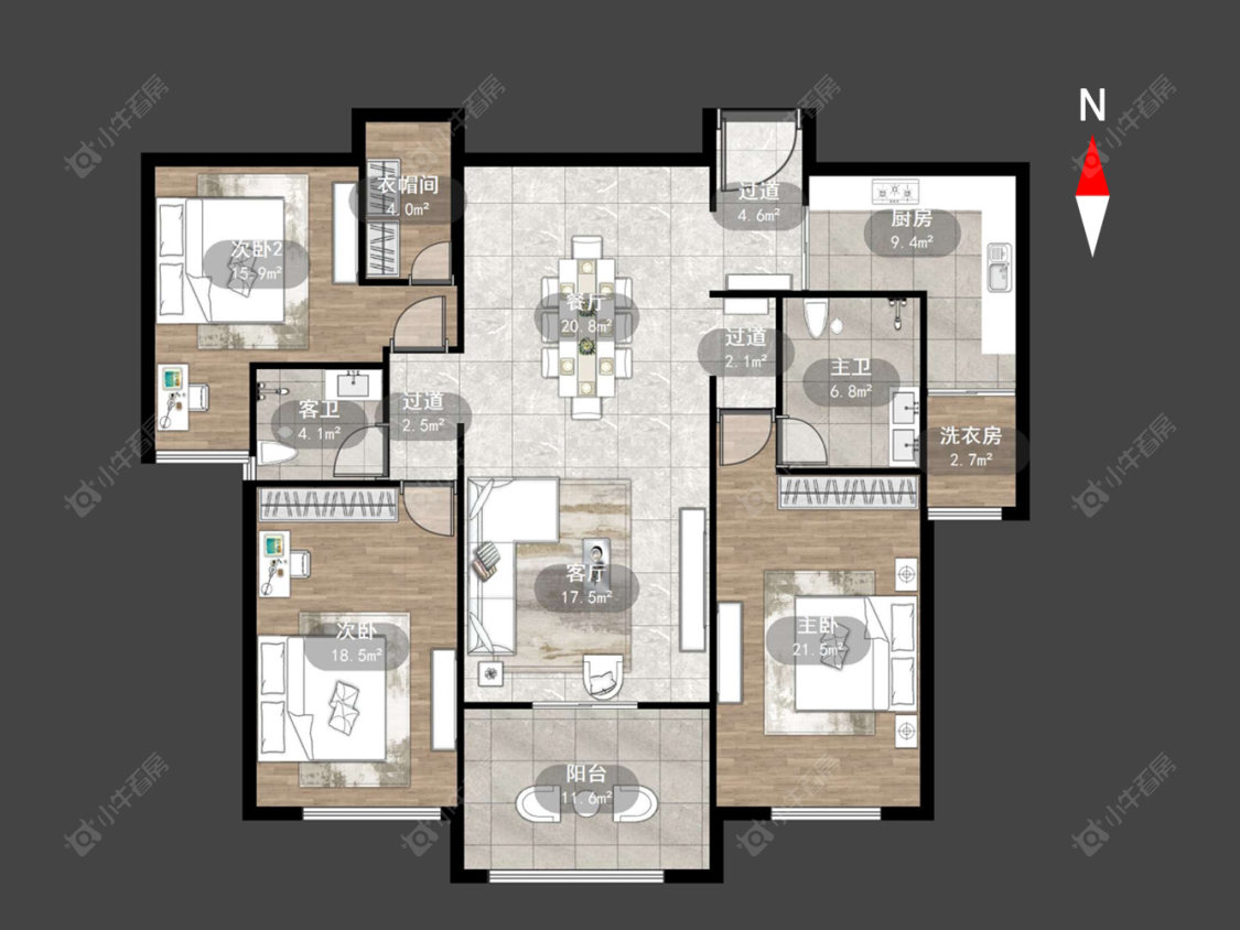 常州雅居乐星河湾在售二手房源户型图_小牛看房