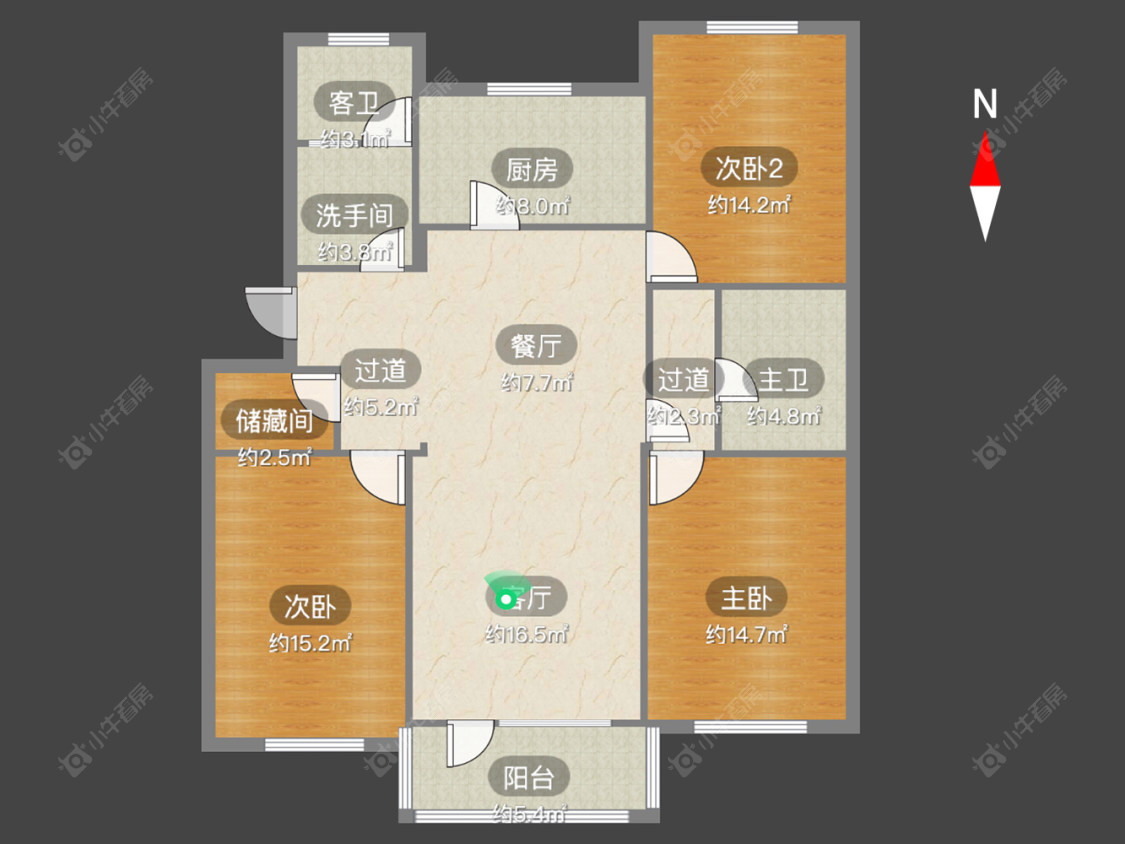 富都花苑北苑房源户型图 常州富都花苑北苑在售二手房源户型图_小牛看房