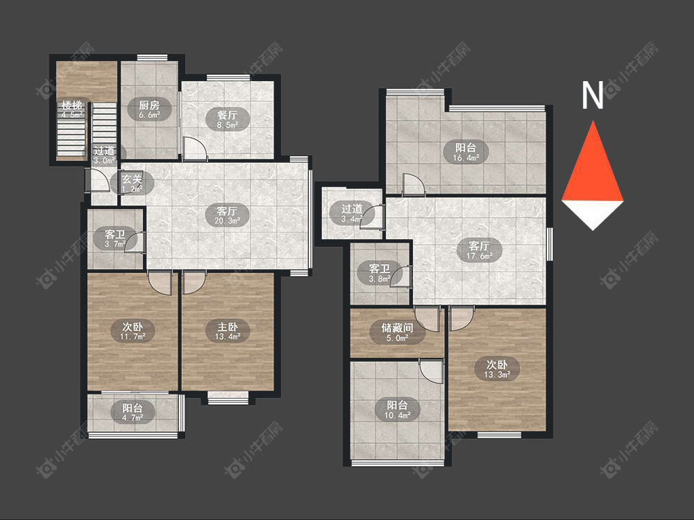 蓝天花园西区房源户型图 常州蓝天花园西区在售二手房源户型图_小牛看房