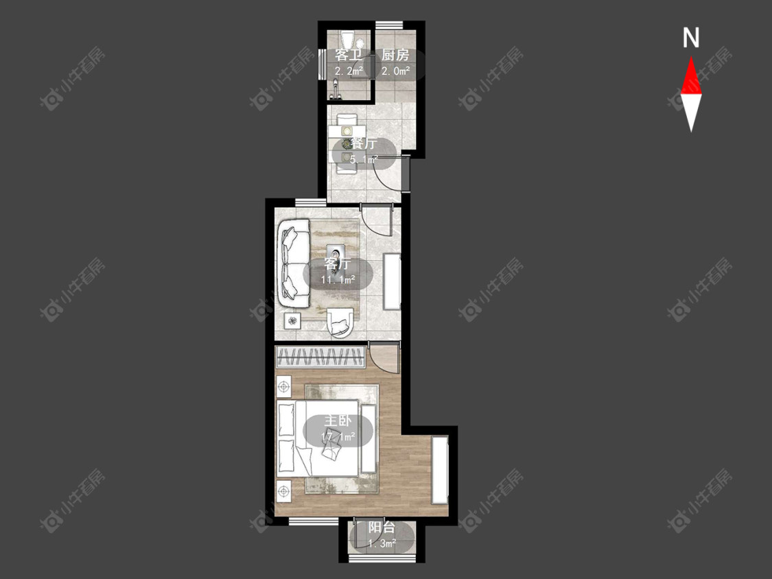常州工房北区在售二手房房源户型图_小牛看房